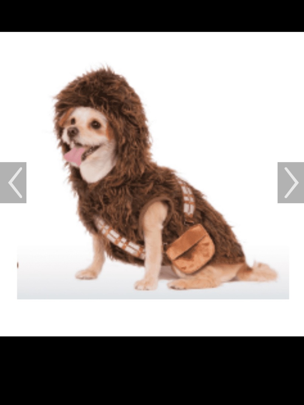 Star Wars Chewbacca Dog Halloween Costume XL